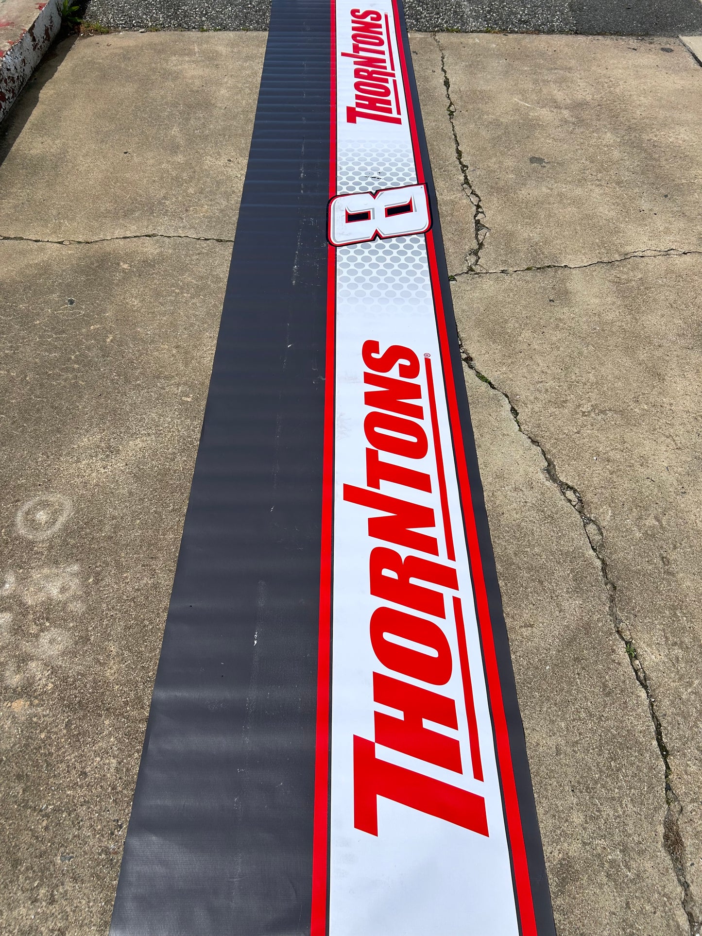 Kyle Busch #8 2023 Thorntons Nascar Pit Wall Banner