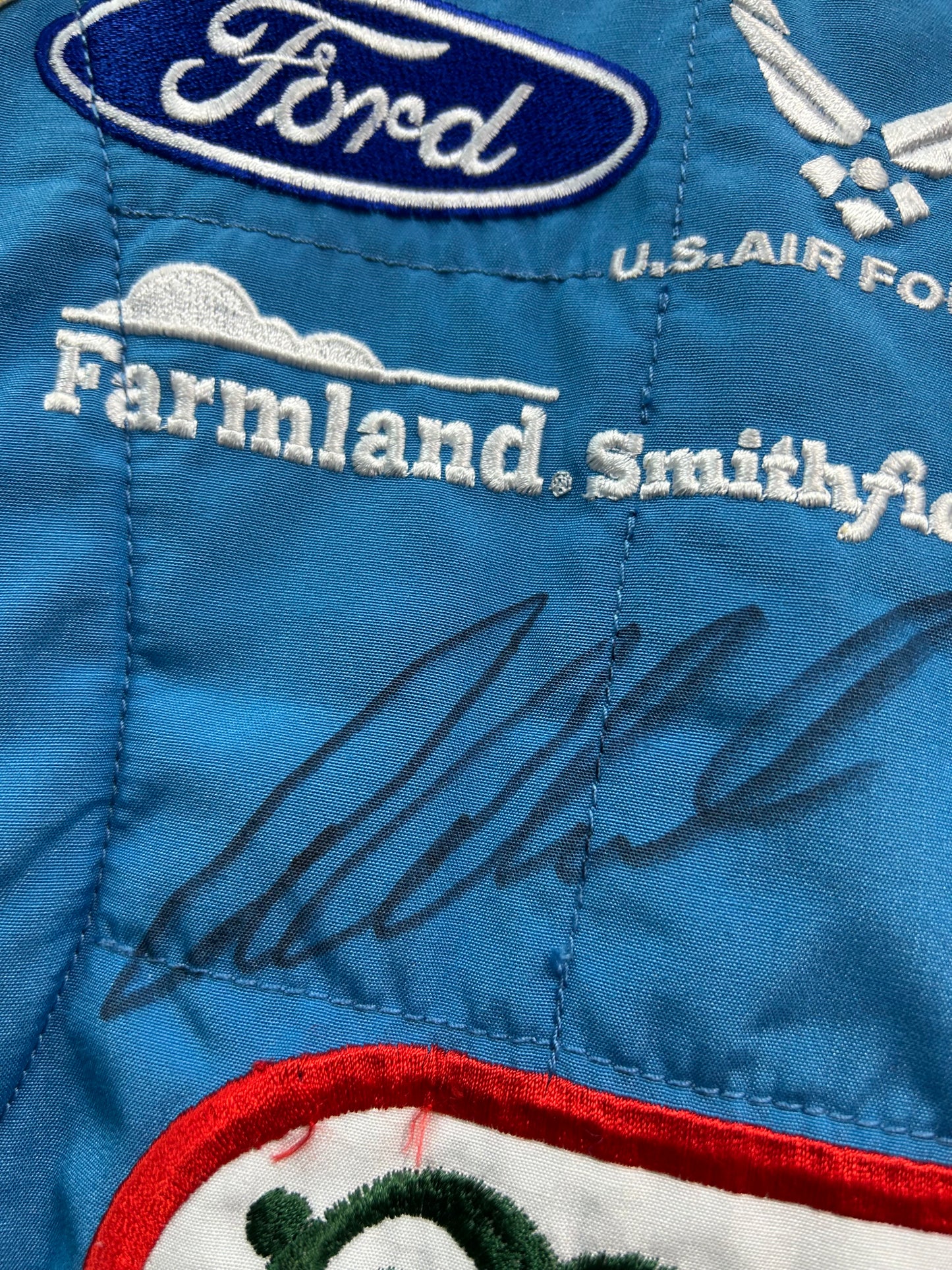 Aric Almirola #43 2014 Dual Autographed Nathans Famous Nascar Driver Firesuit