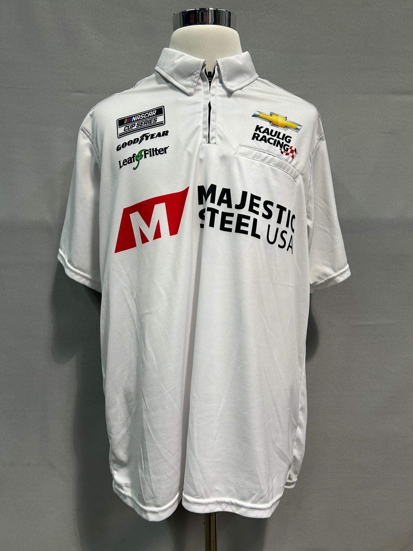 Daniel Hemric #16 Majestic Steel Nascar Crew Shirt Size 2XL