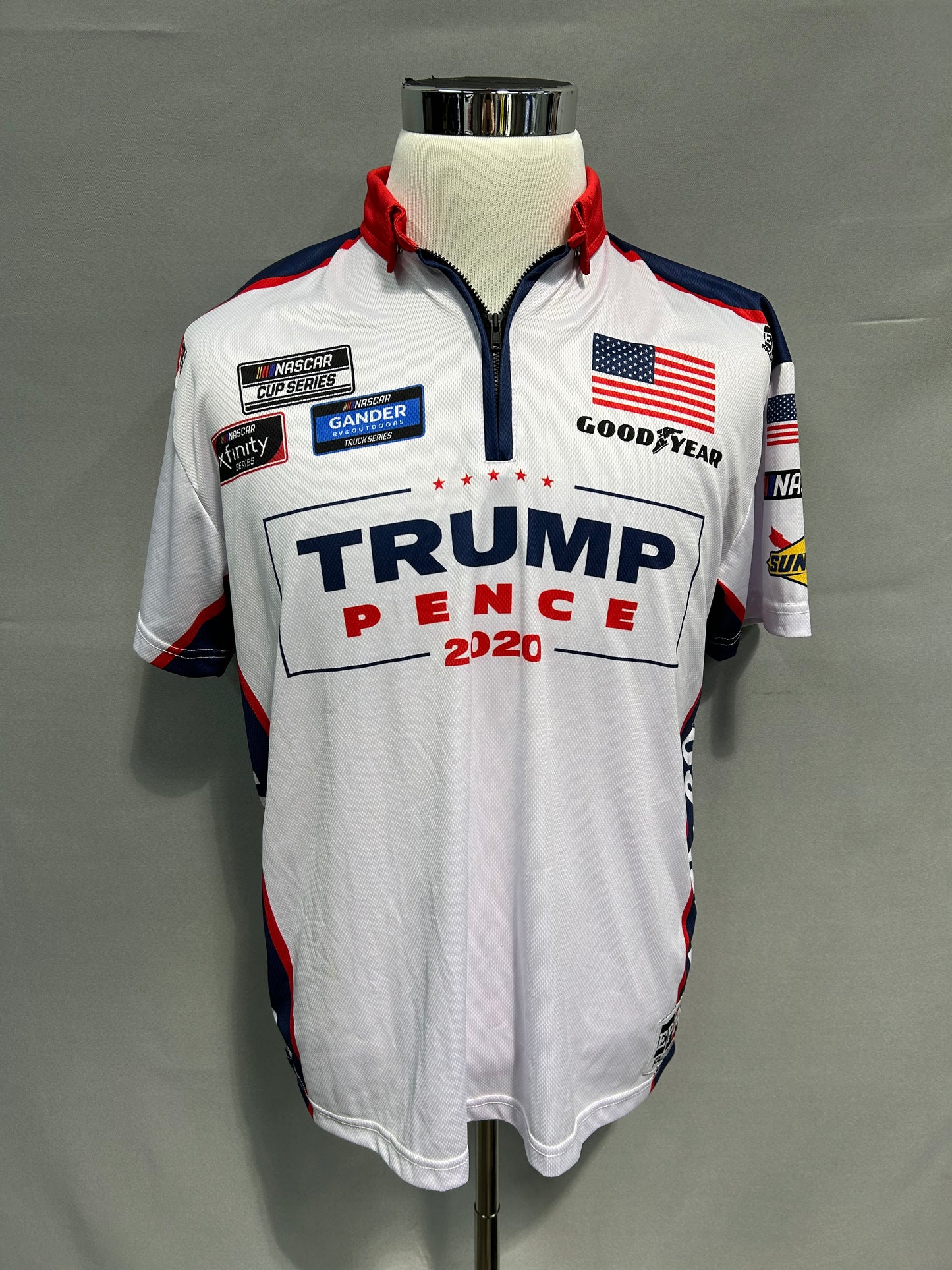 Trump Pence 2020 Nascar Crew Shirt Size Small