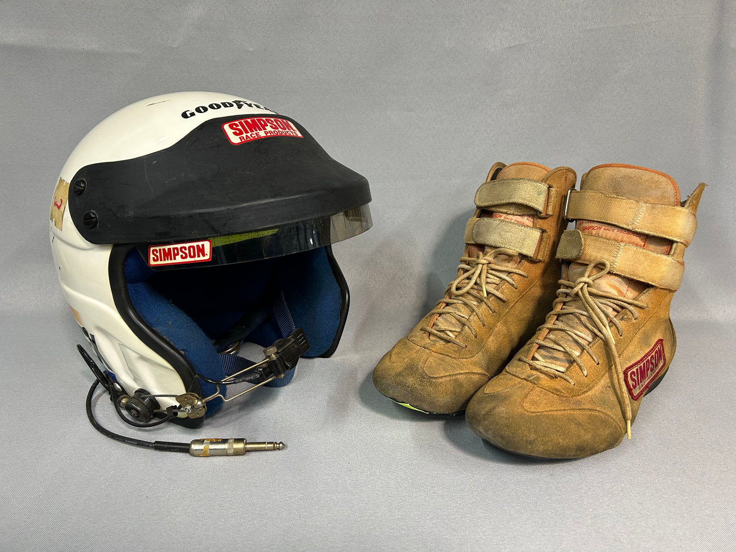 Alan Kulwicki #7 Zerex Nascar Driver Helmet and Shoes