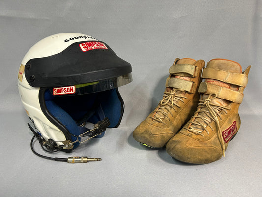 Alan Kulwicki #7 Zerex Nascar Driver Helmet and Shoes