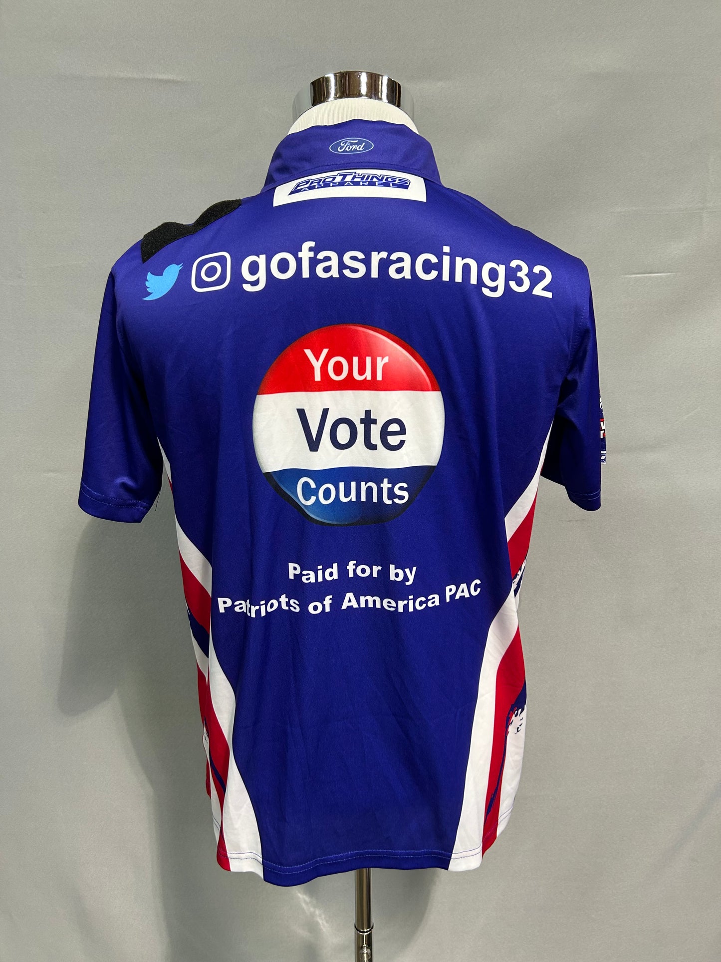 Corey Lajoie #32 Trump 2020 Nascar Crew Shirt Size Medium