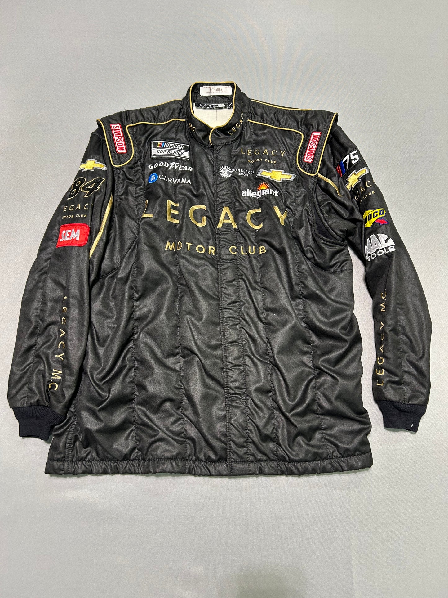 Jimmie Johnson #84 2024 Legacy Motor Club Nascar 2 Piece Crew Firesuit C-48 W-38 L-30