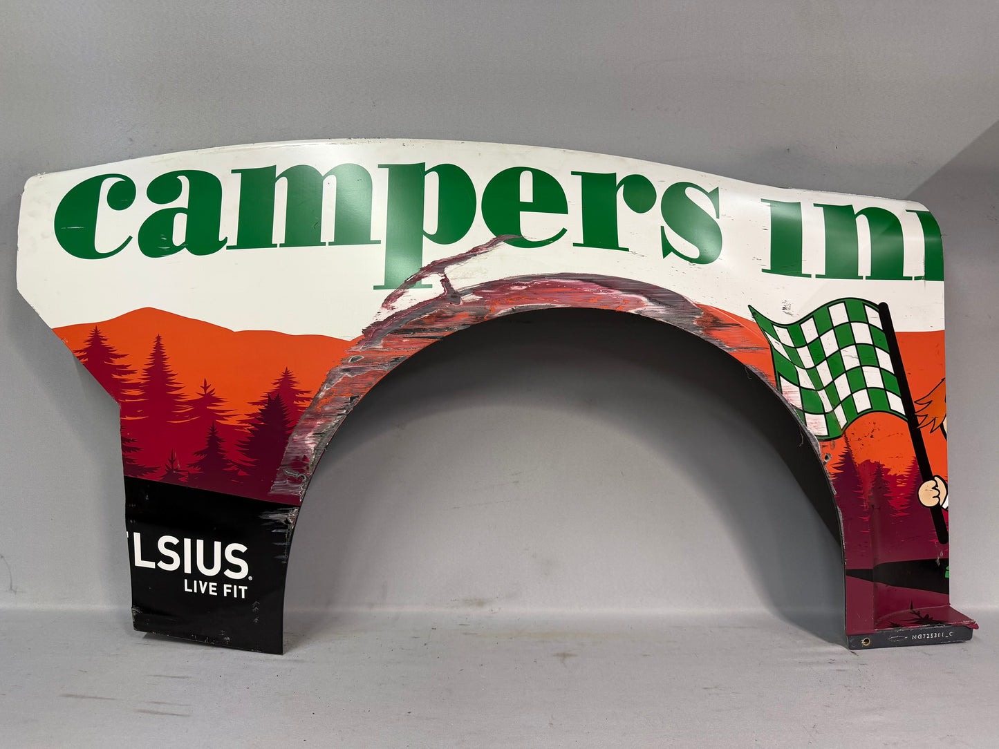 AJ Allmendinger #16 2024 Wilkesboro Campers Inn RV Leaf Filter Nascar Quarter Panel