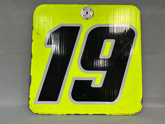 Brandon Jones #19 Menards Nascar Pit Board
