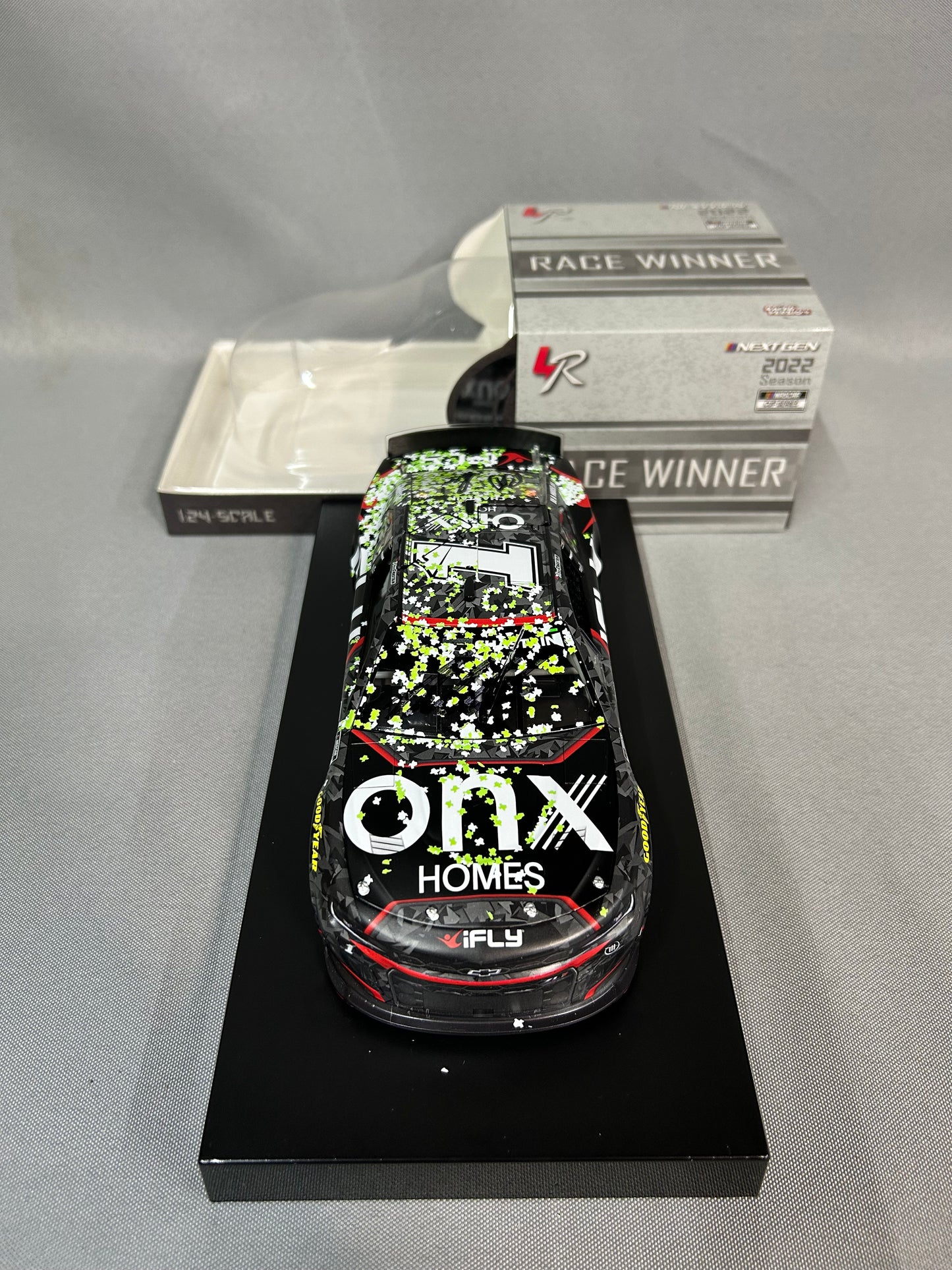 Ross Chastain #1 2022 Dual Autographed IFly Cota Win Nascar Diecast