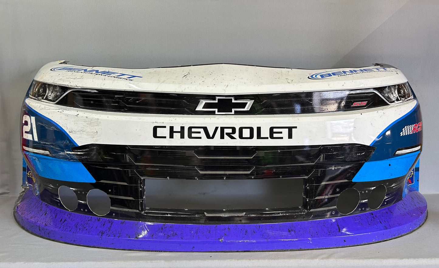 Austin Hill #21 2025 Bristol Bennett Transportation Nascar Front Nose