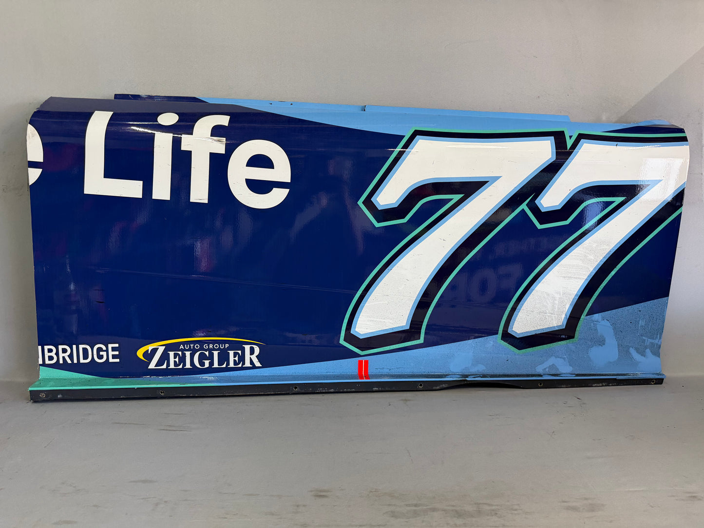 Carson Hocevar #77 2025 Phoenix Delaware Life Nascar Door Panel