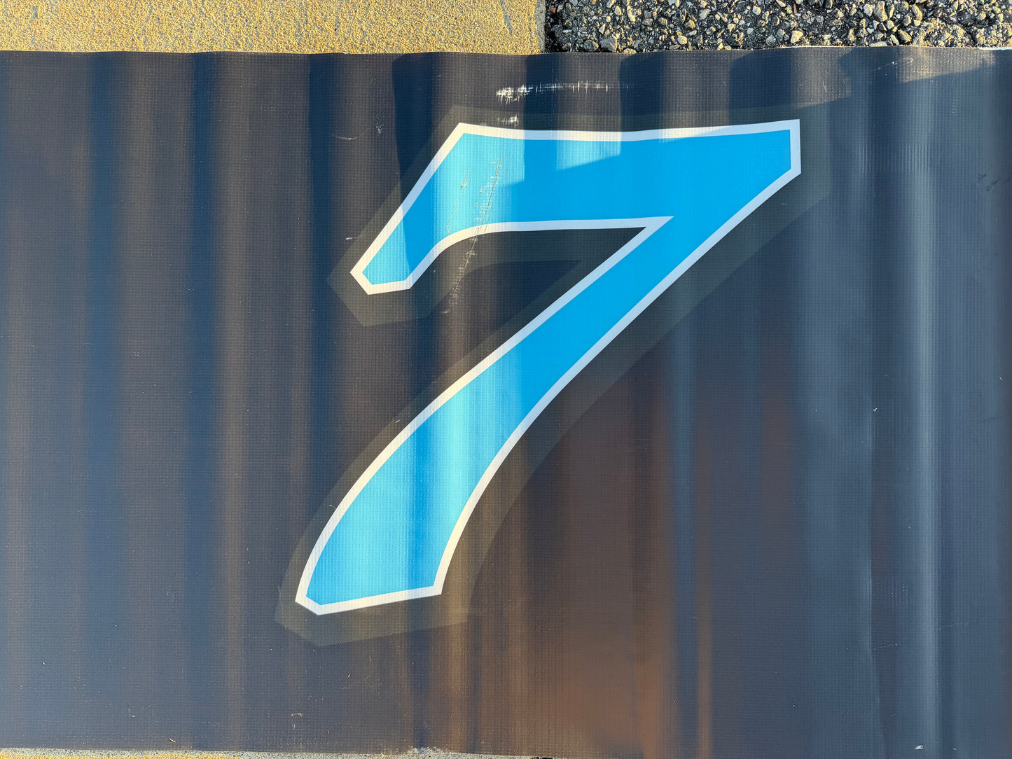 Corey Lajoie #7 2024 Daytona Blue Green Vacations Nascar Pit Wall Banner