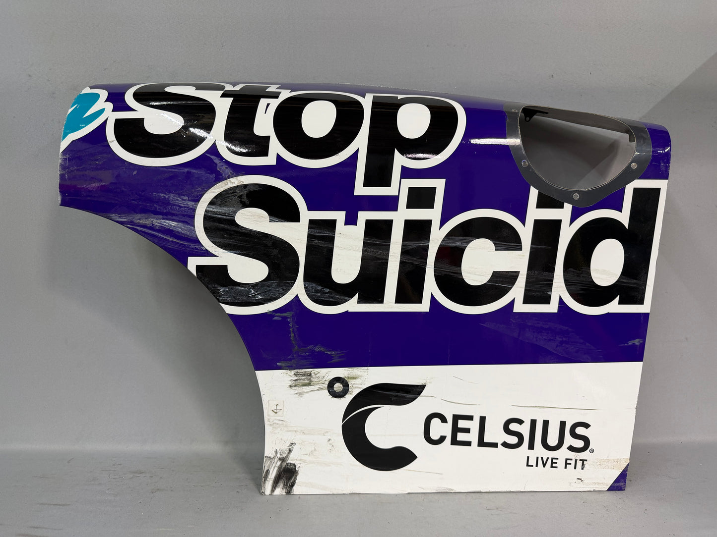 Daniel Dye #10 2025 WWTR Gateway Race To Stop Suicide Nascar Partial Quarter Panel