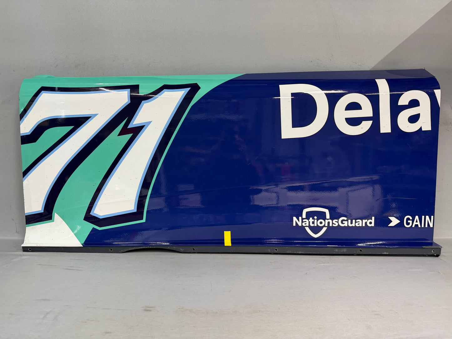 Michael McDowell #71 2025 Las Vegas Delaware Life Nascar Door Panel