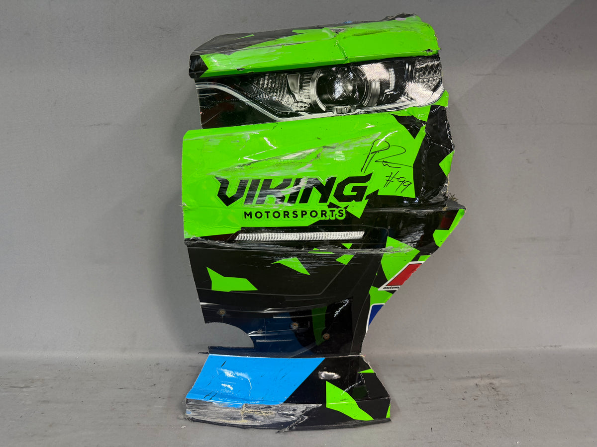 Parker Retzlaff #99 2026 Dover Funkaway Nascar Autographed Nose Corner