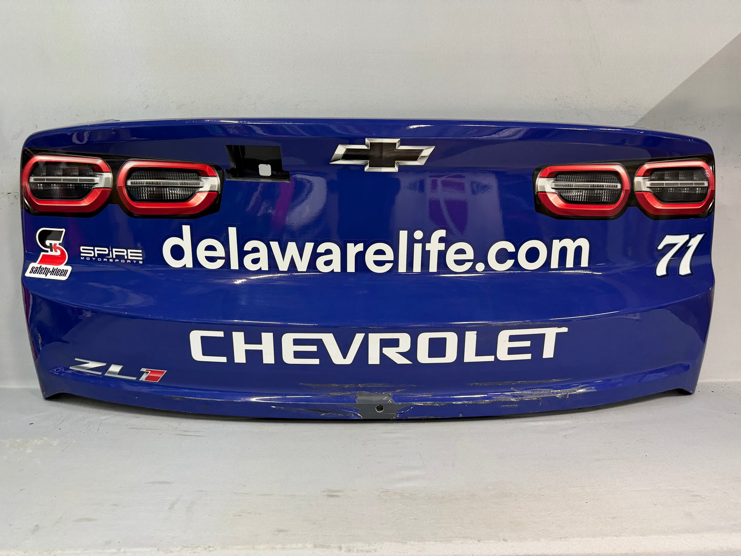 Michael McDowell #71 2025 Charlotte Roval Delaware Life Nascar Rear Bumper