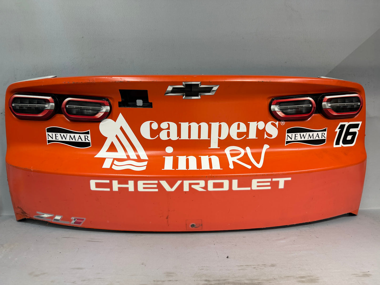 AJ Allmendinger #16 2026 Atlanta 2 Campers Inn RV Newmar Nascar Rear Bumper