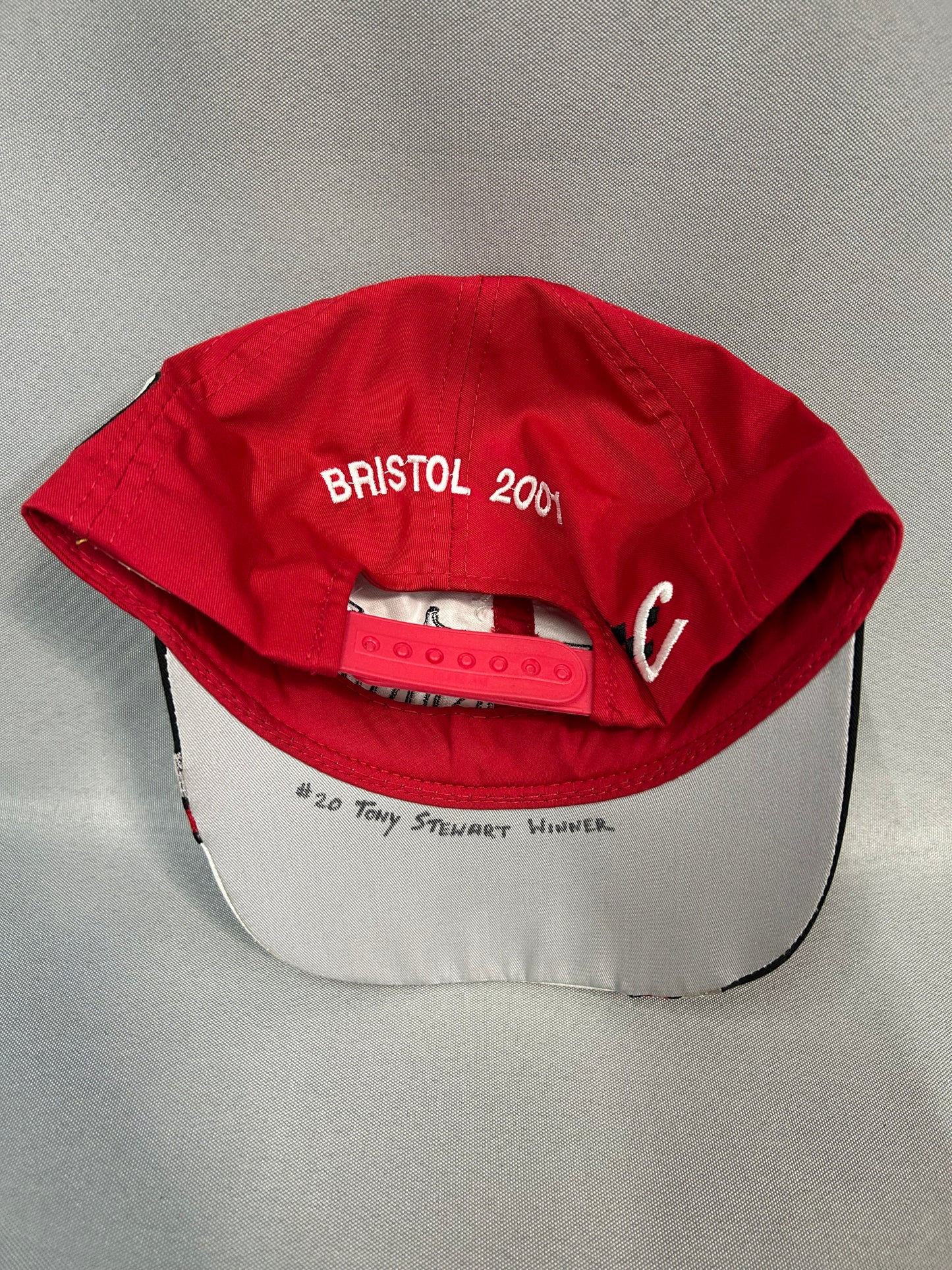 Tony Stewart #20 2001 Bristol Nascar Winston Cup Victory Lane Hat