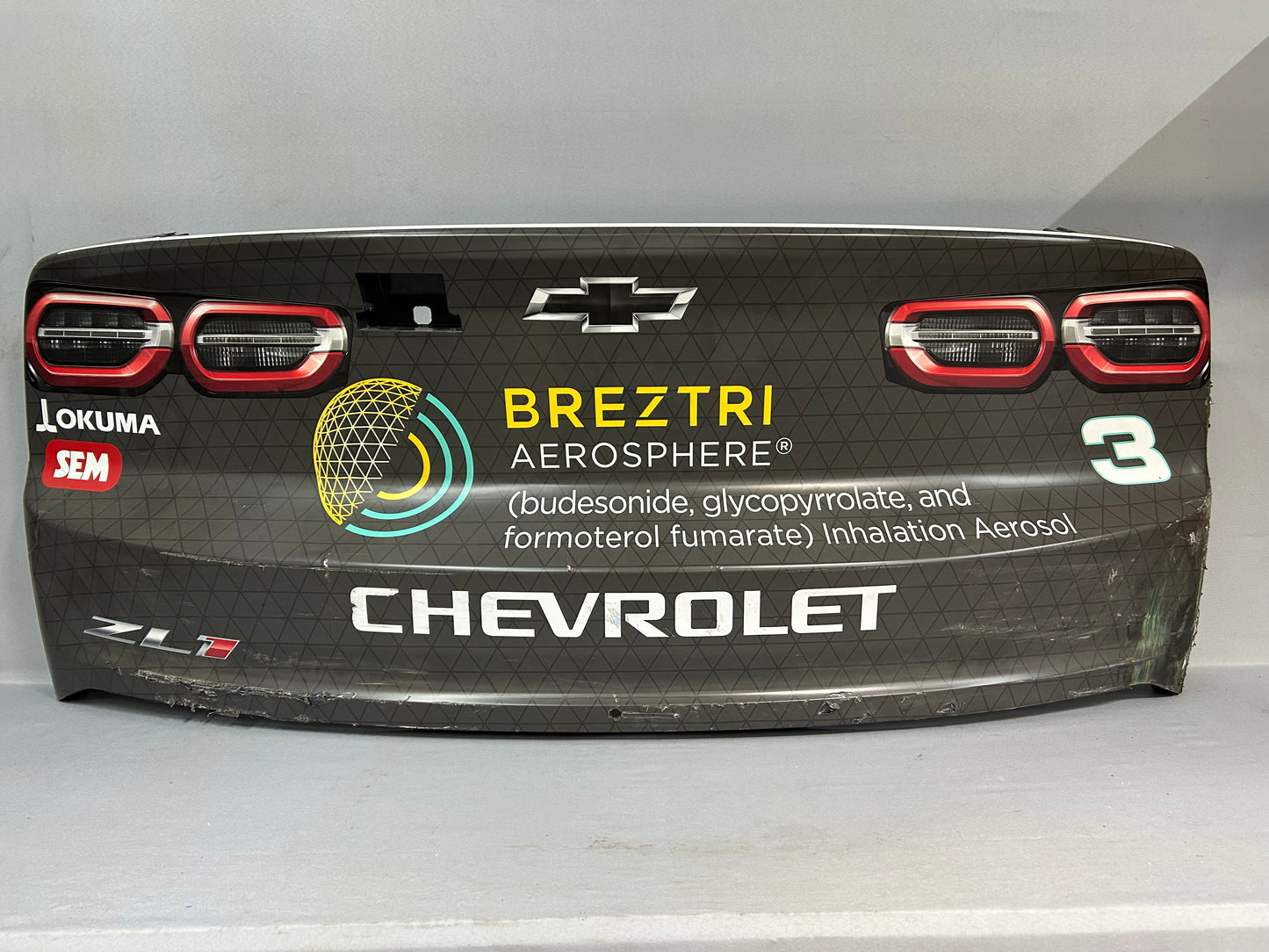 Austin Dillon #3 2025 COTA Breztri Nascar Rear Bumper