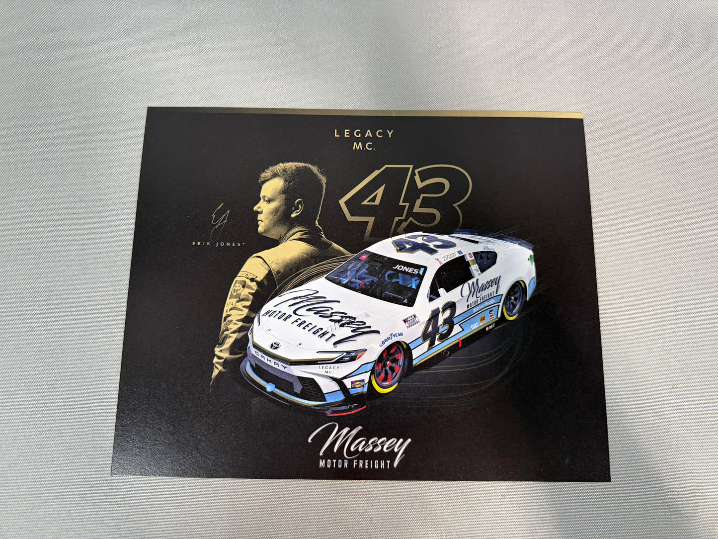 Erik Jones #43 2024 Massey Motor Freight Nascar Hero Card