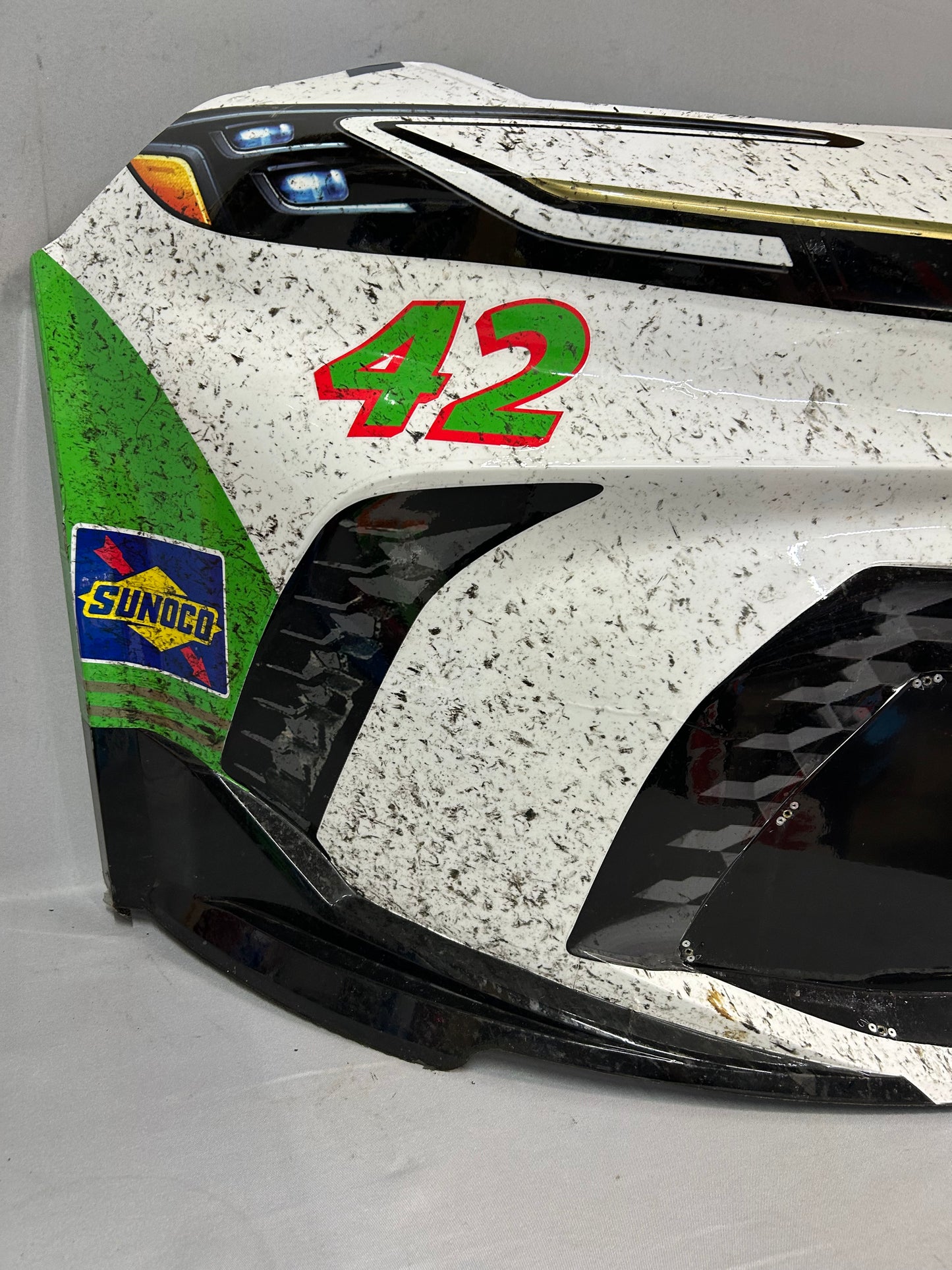John Hunter Nemechek #42 2025 Indianapolis Pye Barker Nascar Front Nose