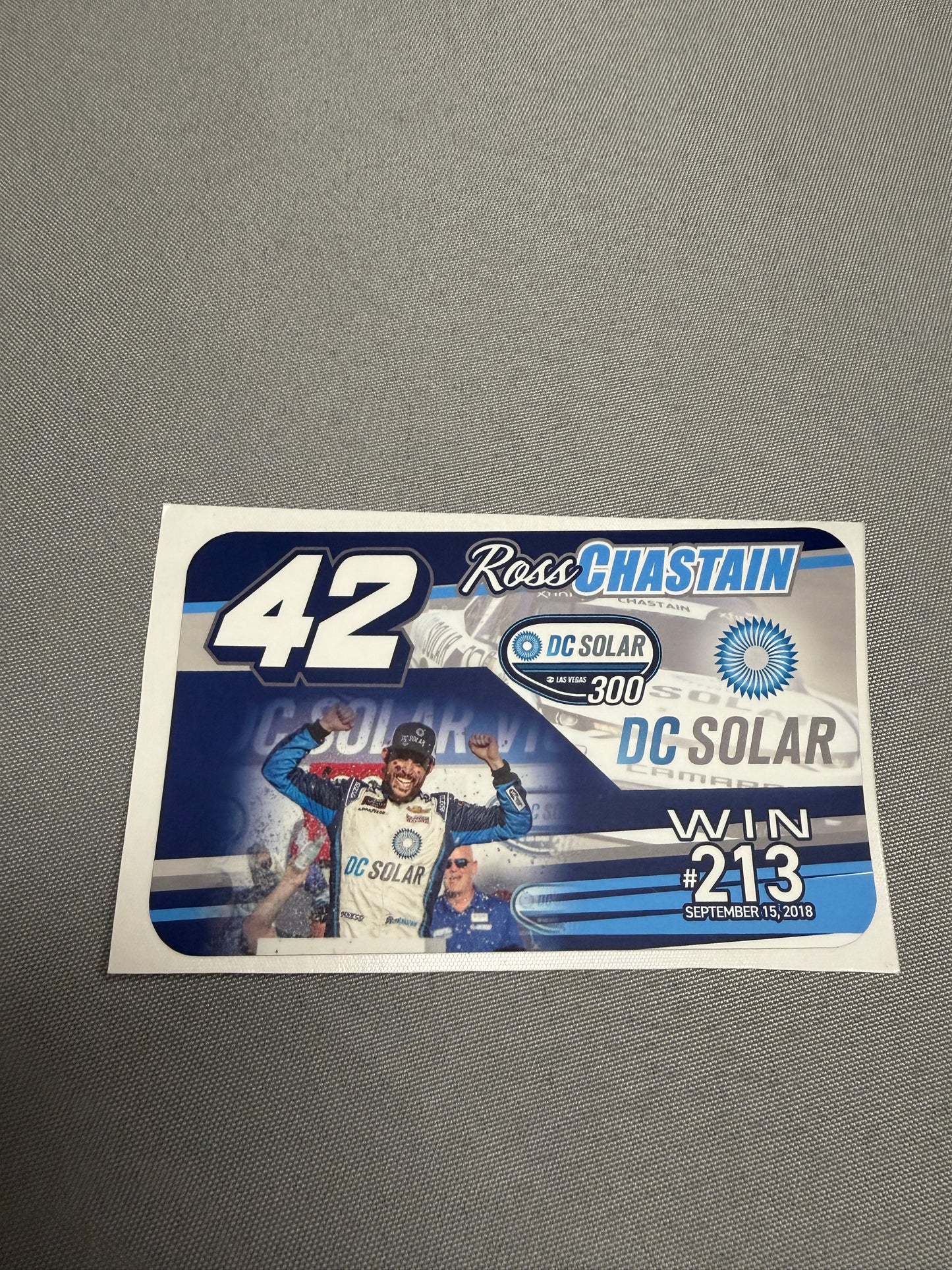 Ross Chastain #42 2018 Las Vegas Win Team Issued Decal