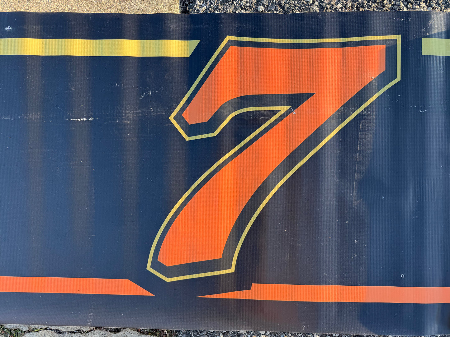 Sammy Smith #7 2024 Wilkesboro TMC Transportation Nascar Pit Wall Banner
