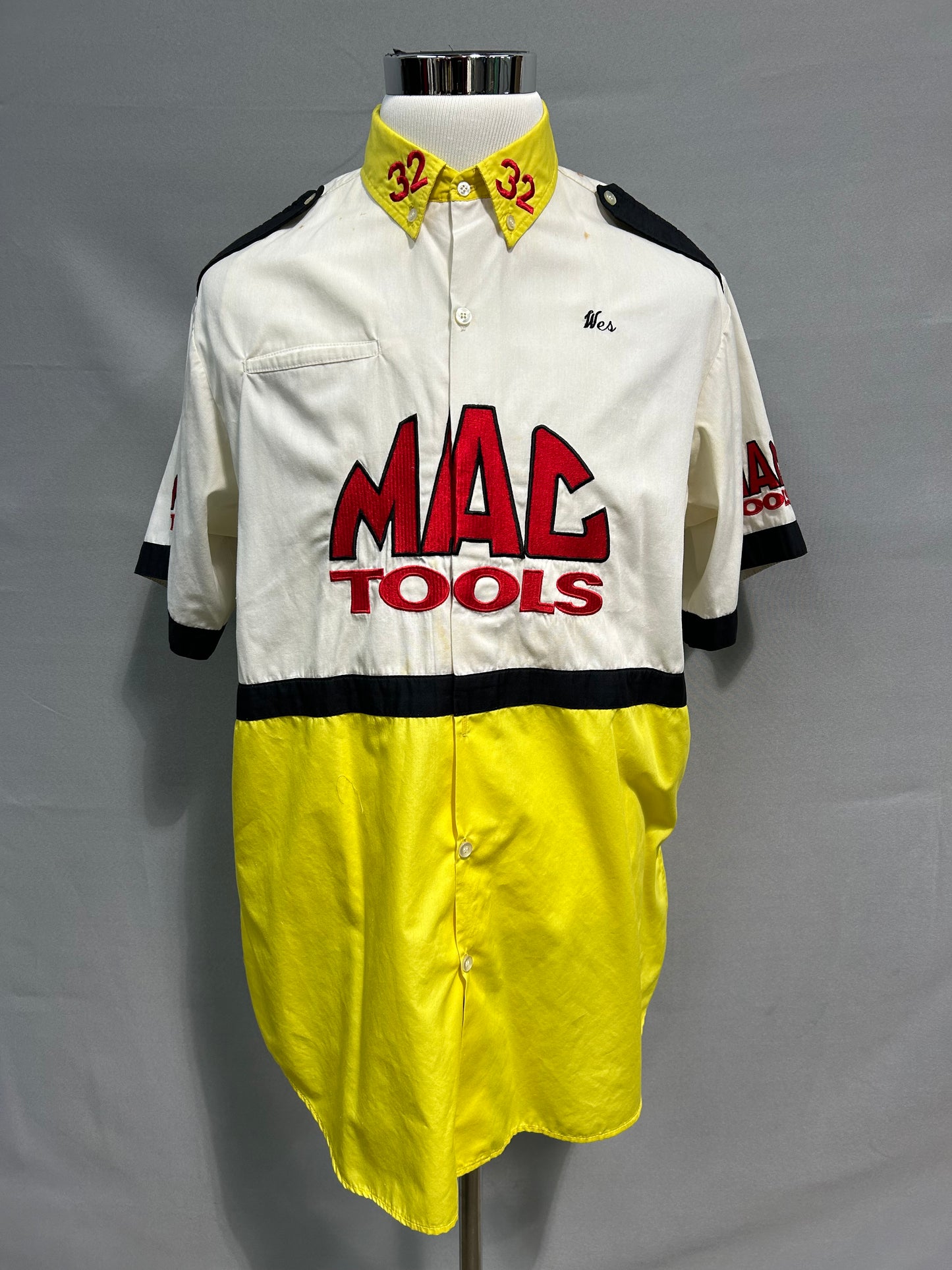 Dale Jarrett #32 Mac Tools Nascar Pit Crew Shirt Size XL