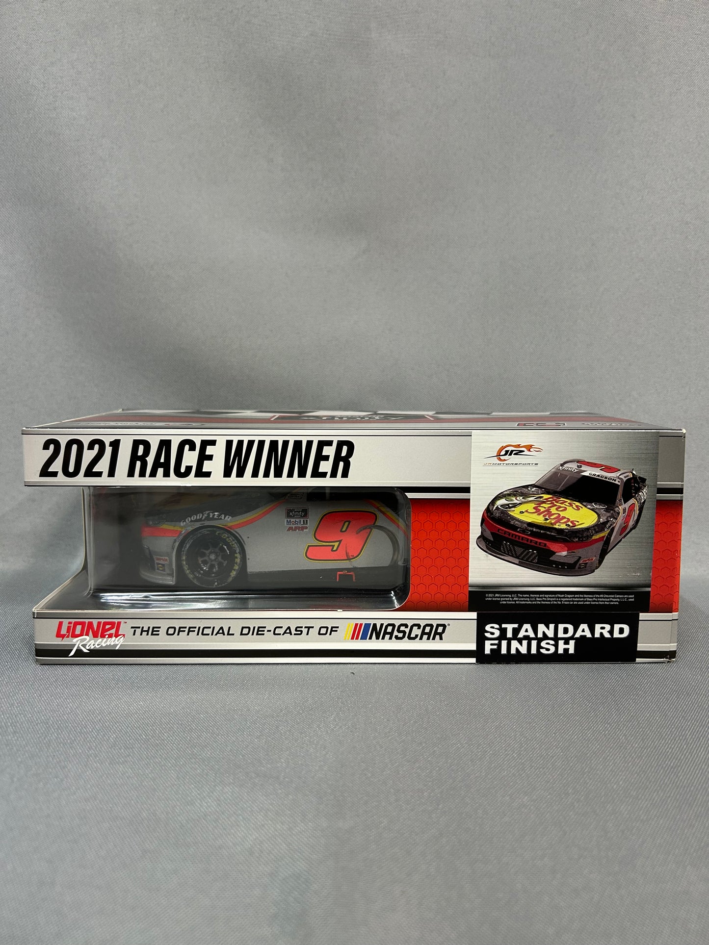 Noah Gragson #9 2021 Autographed Bass Pro Darlington Win Nascar Diecast