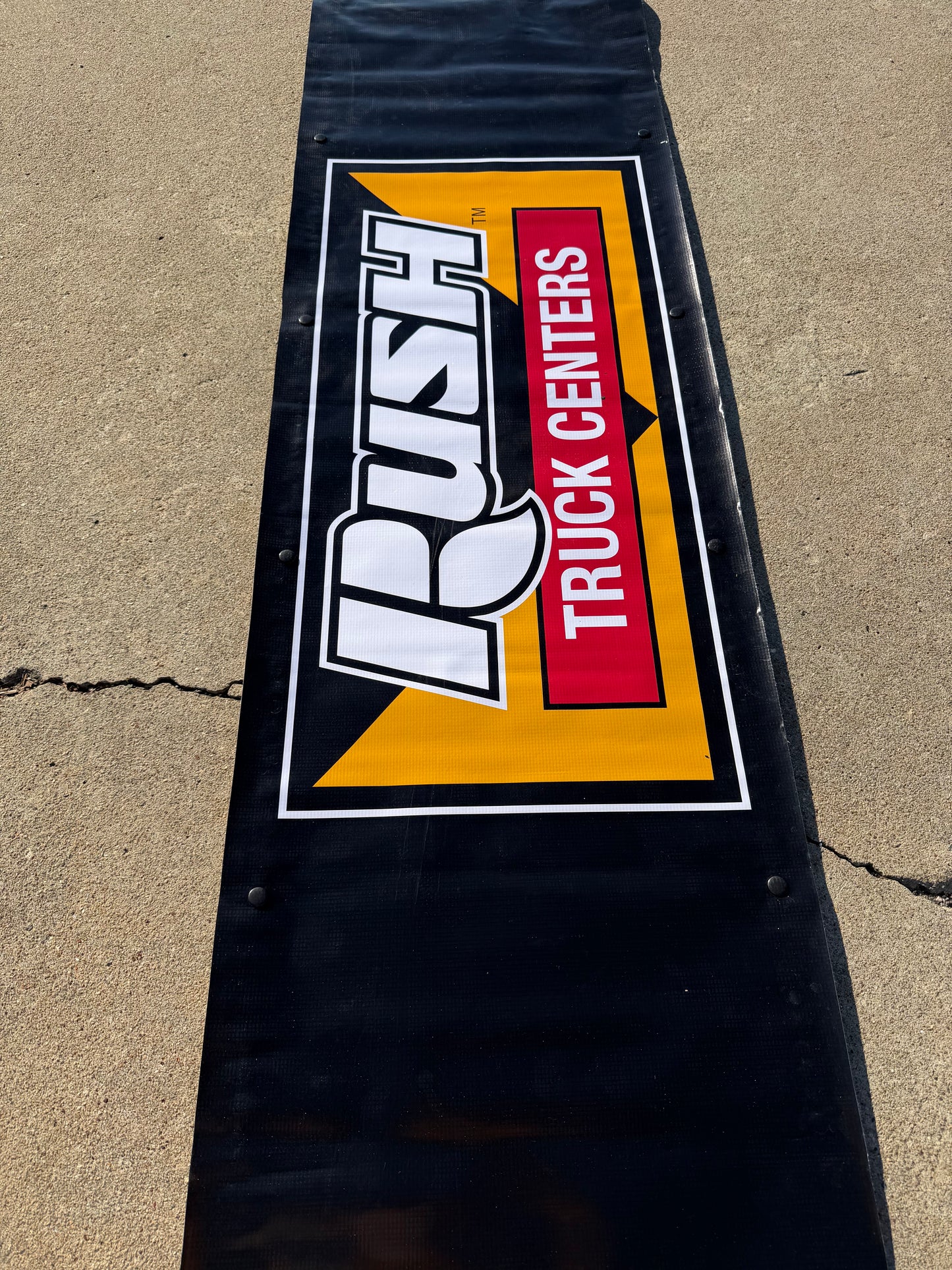 Clint Bowyer #7 2024 Nashville Rush Truck Centers Nascar Pit Box Riser Banner