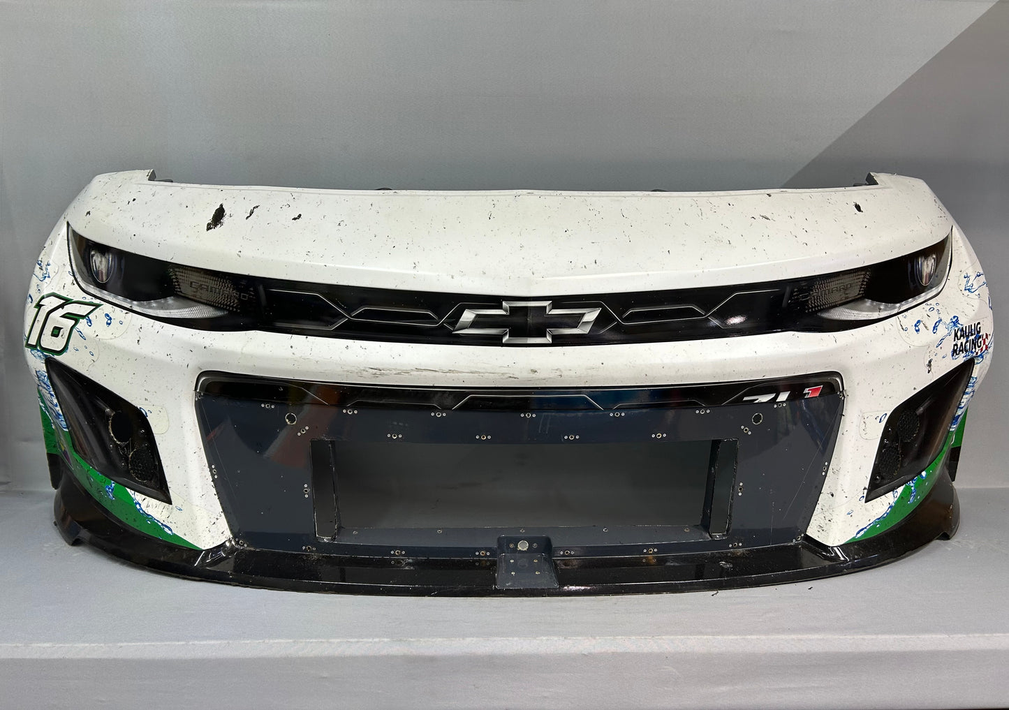 AJ Allmendinger #16 2024 Wilkesboro Campers Inn RV Leaf Filter Nascar Front Nose