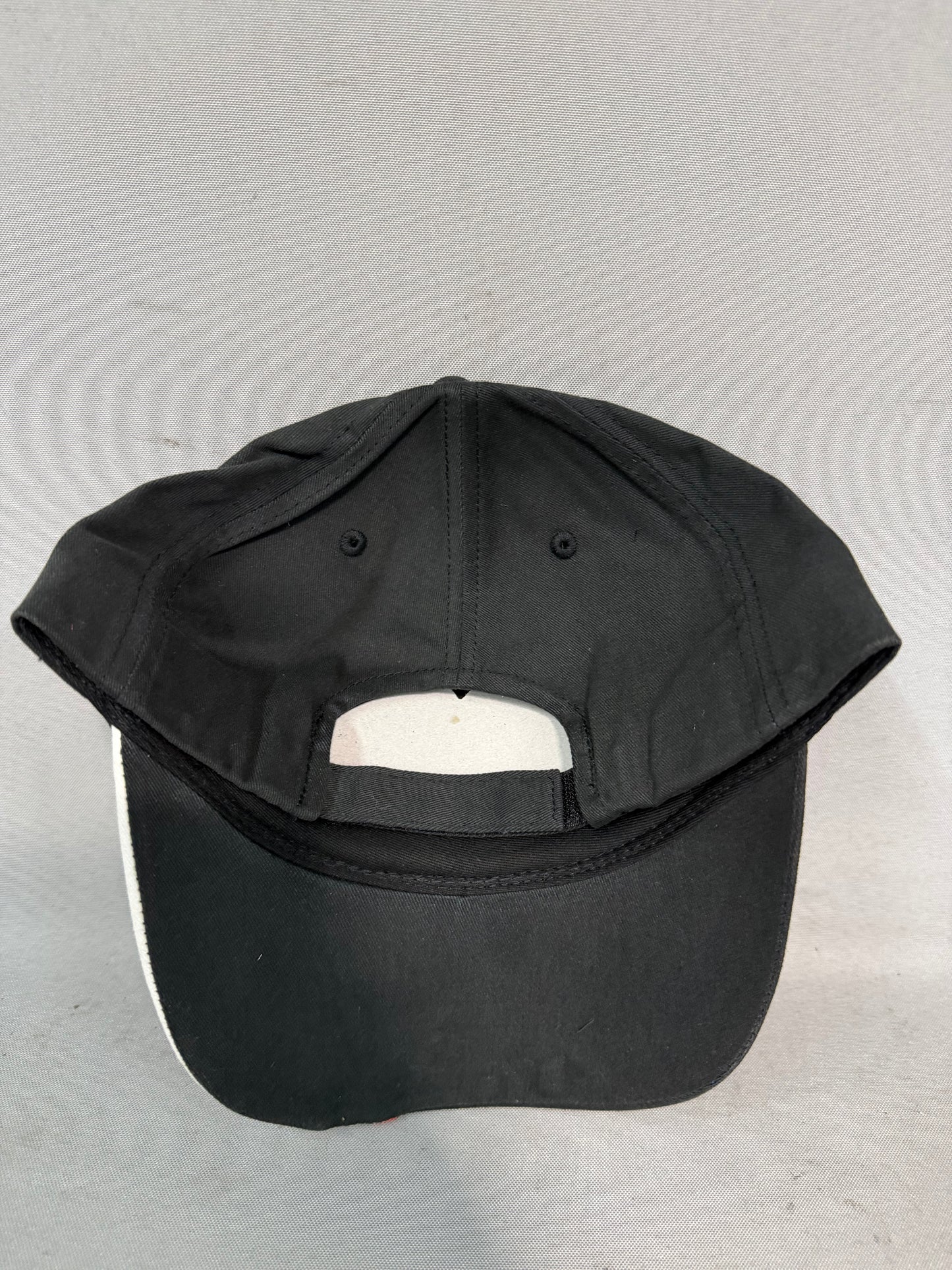 Nascar Logo Black Red and White Adjustable Hat