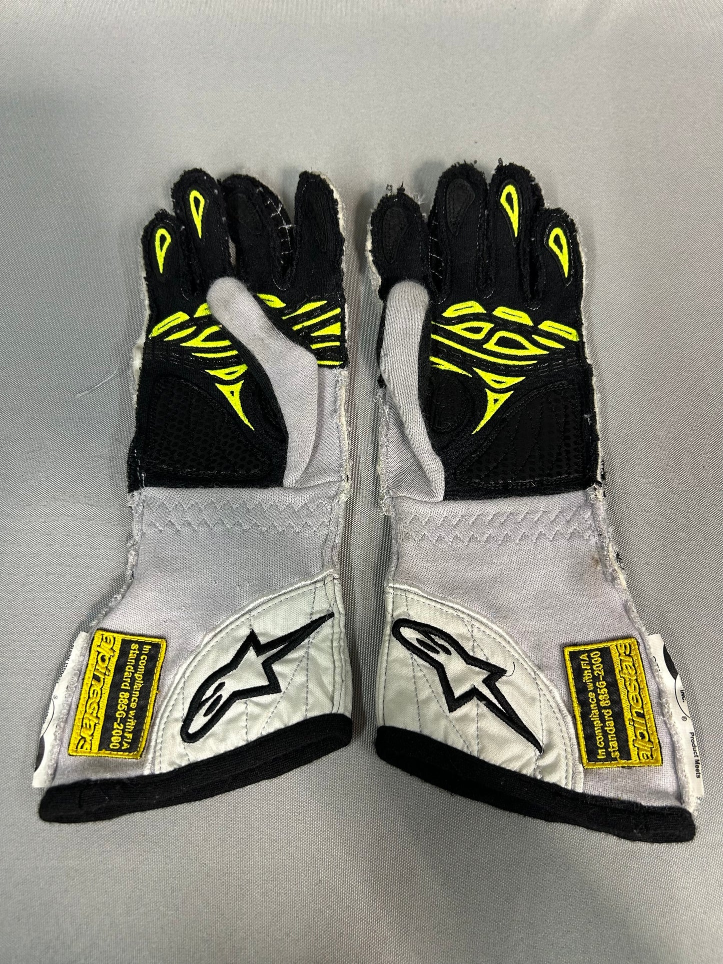 Aric Almirola #43 Autographed Alpine Stars Nascar Driver Gloves