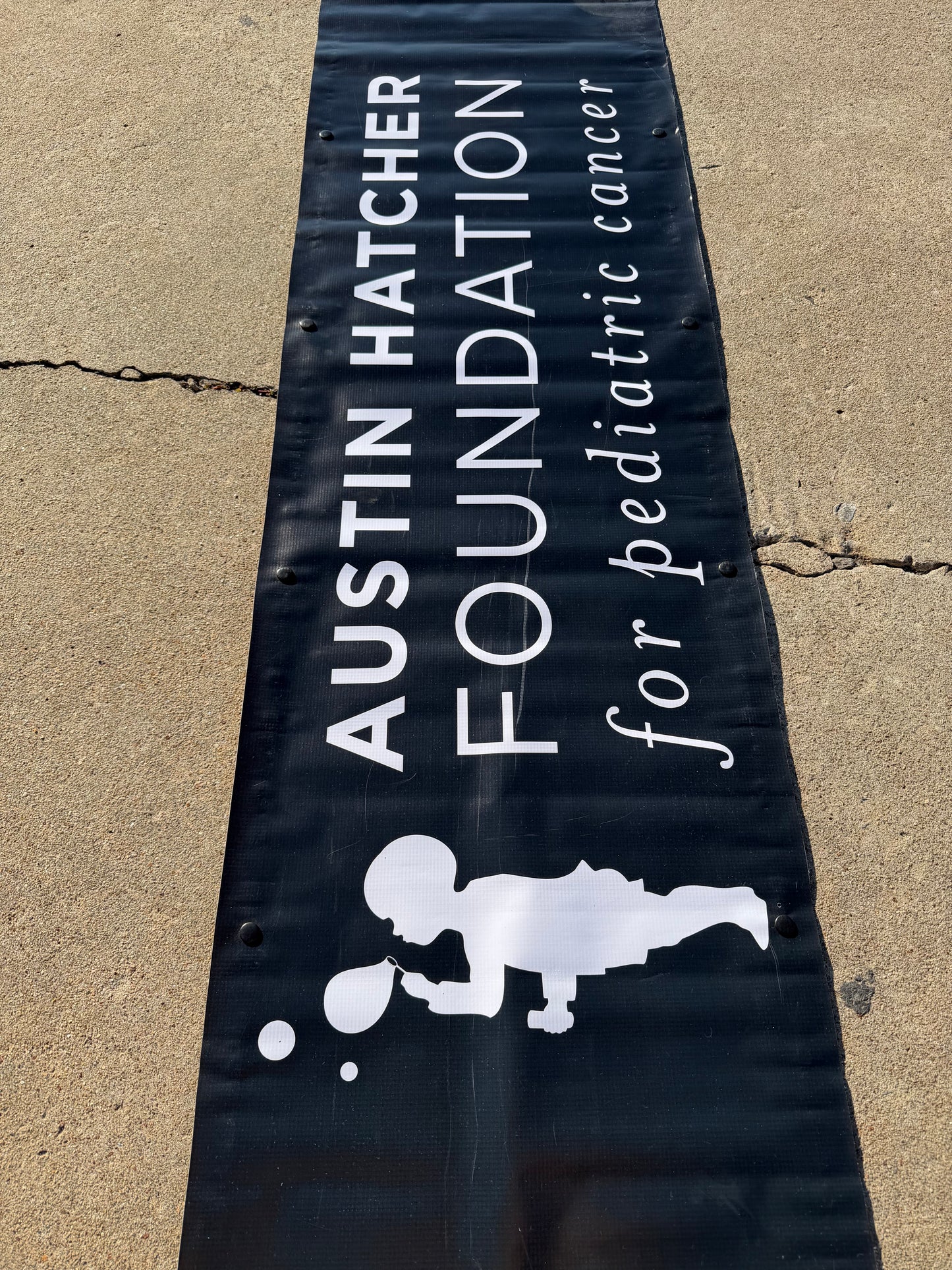 Connor Zilisch #7 2024 Austin Hatcher Foundation Nascar Pit Box Riser Banner