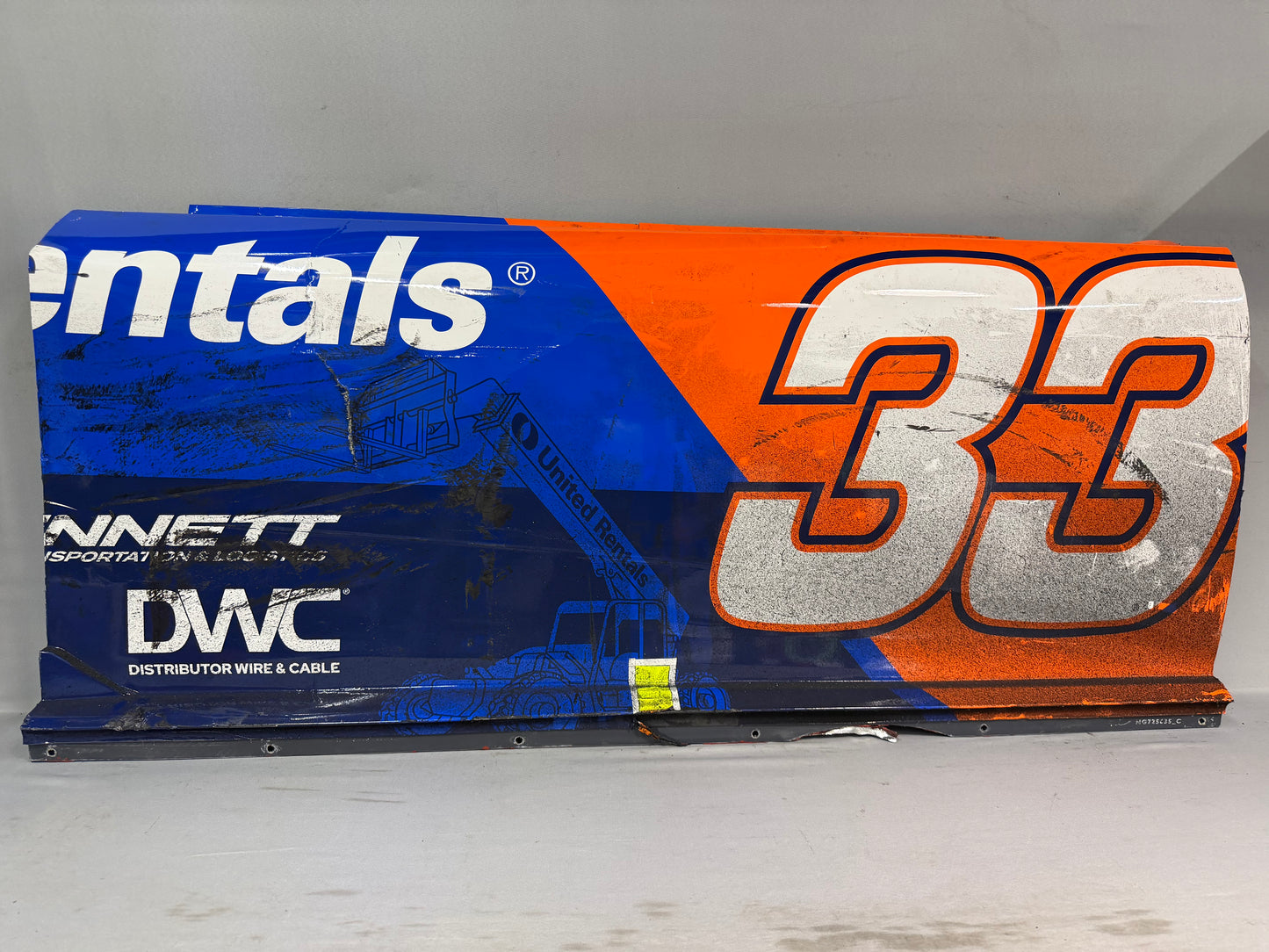 Austin Hill #33 2026 Martinsville 1 United Rentals Nascar Door Panel