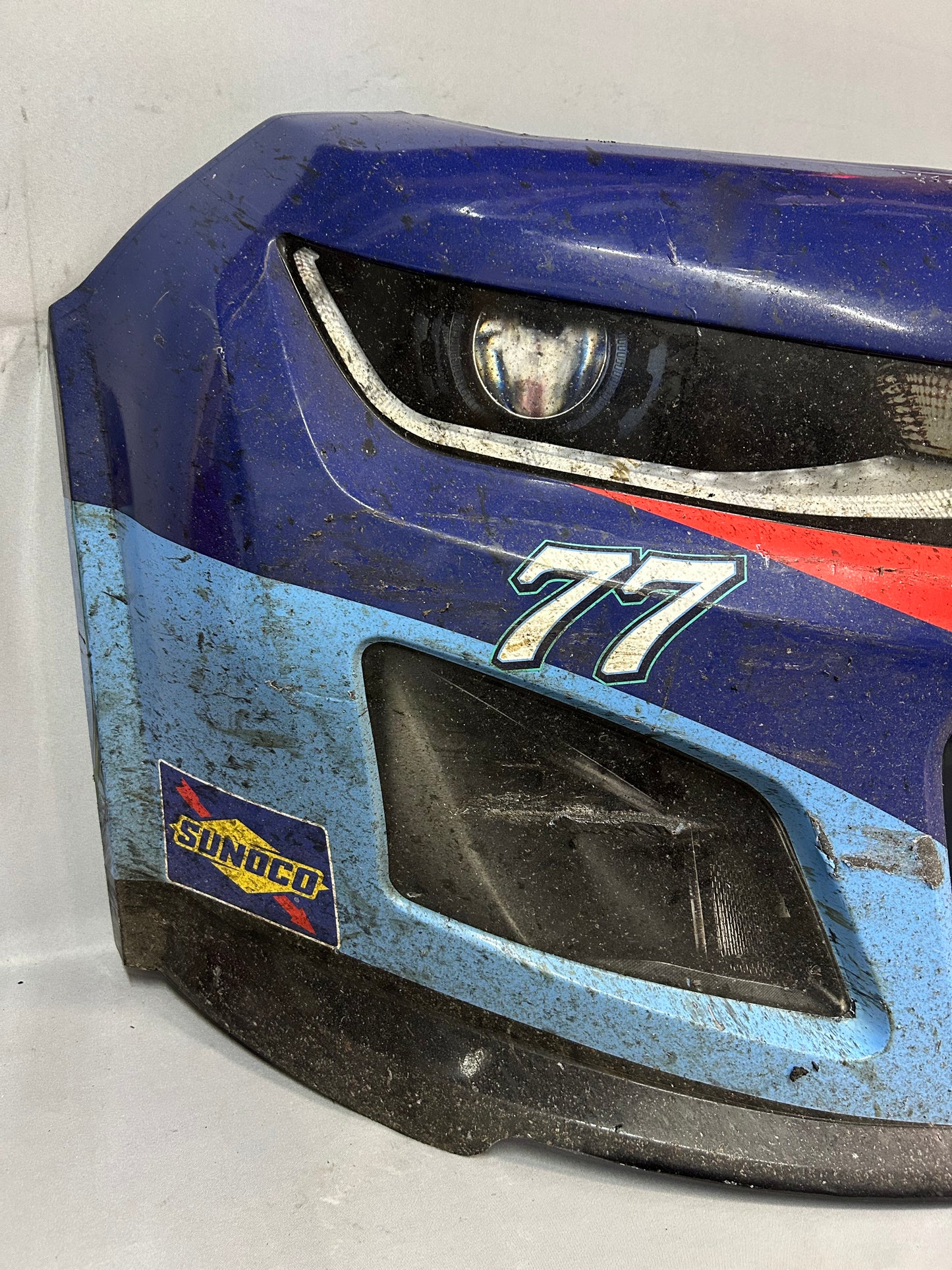 Carson Hocevar #77 2025 Pocono Delaware Life Nascar Front Nose