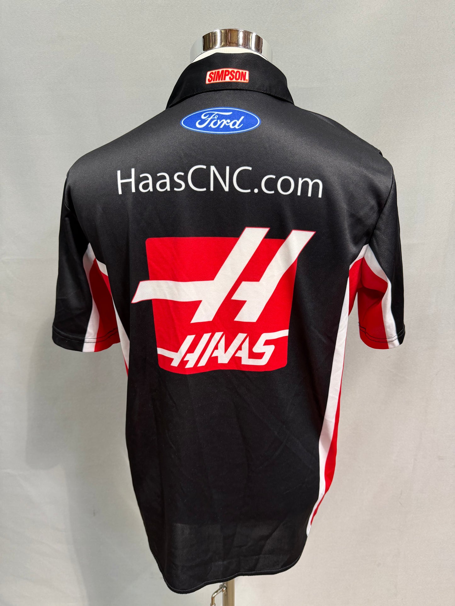 Aric Almirola #10 2022 Haas CNC Nascar Crew Shirt Size Small