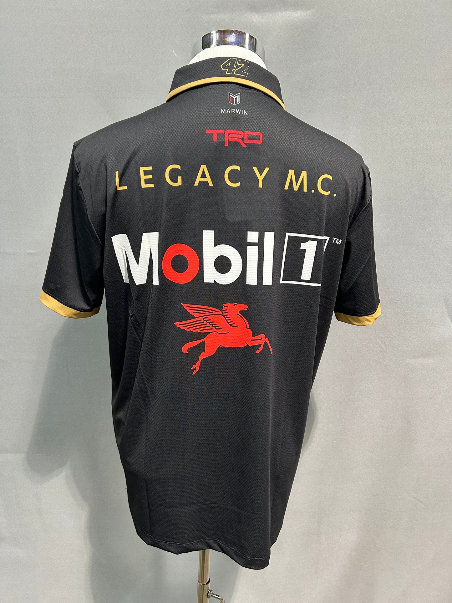 John Hunter Nemechek #42 2024 Mobil 1 Nascar Crew Shirt