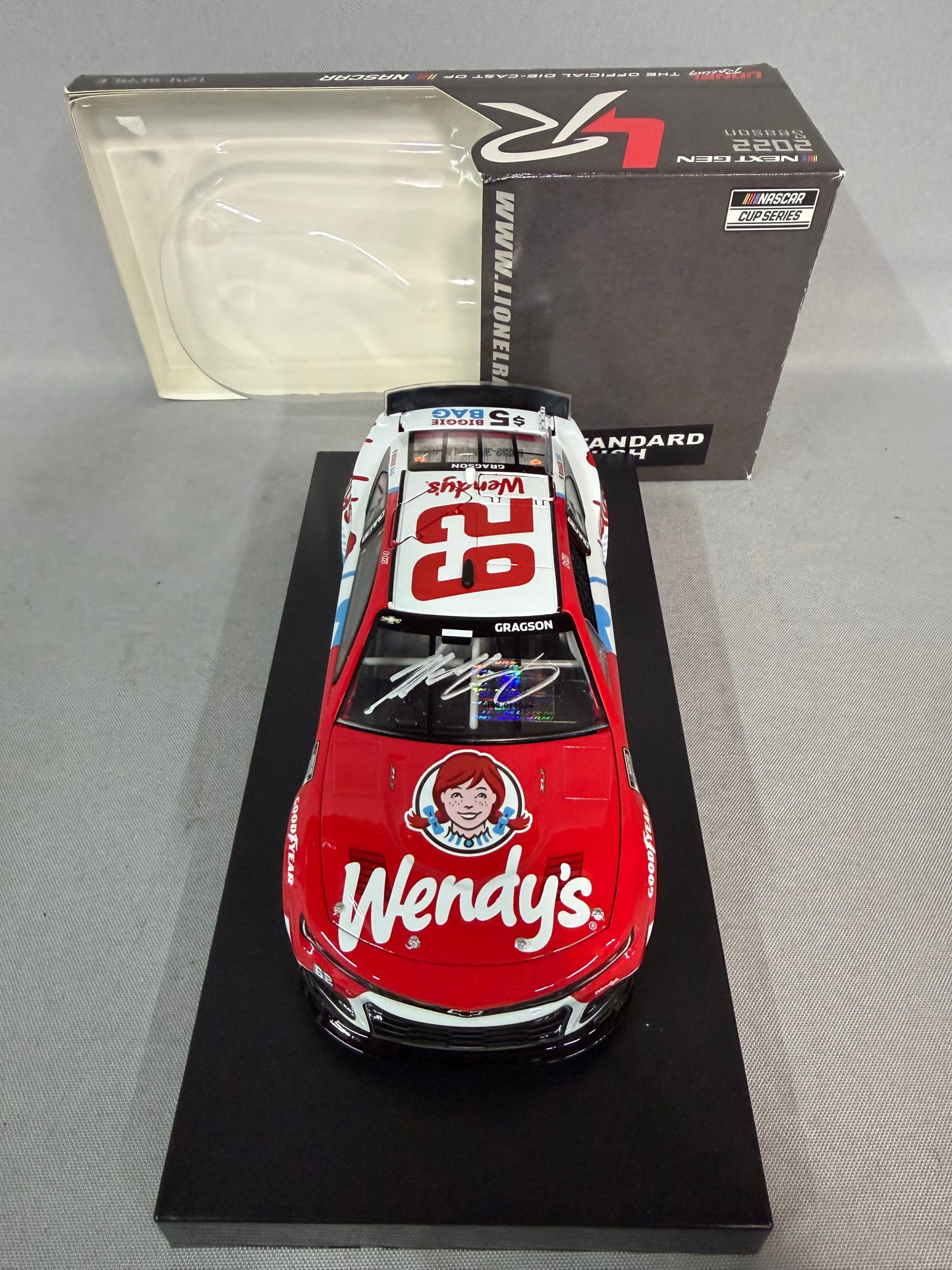 Noah Gragson #62 2022 Wendy’s Nascar Autographed Diecast