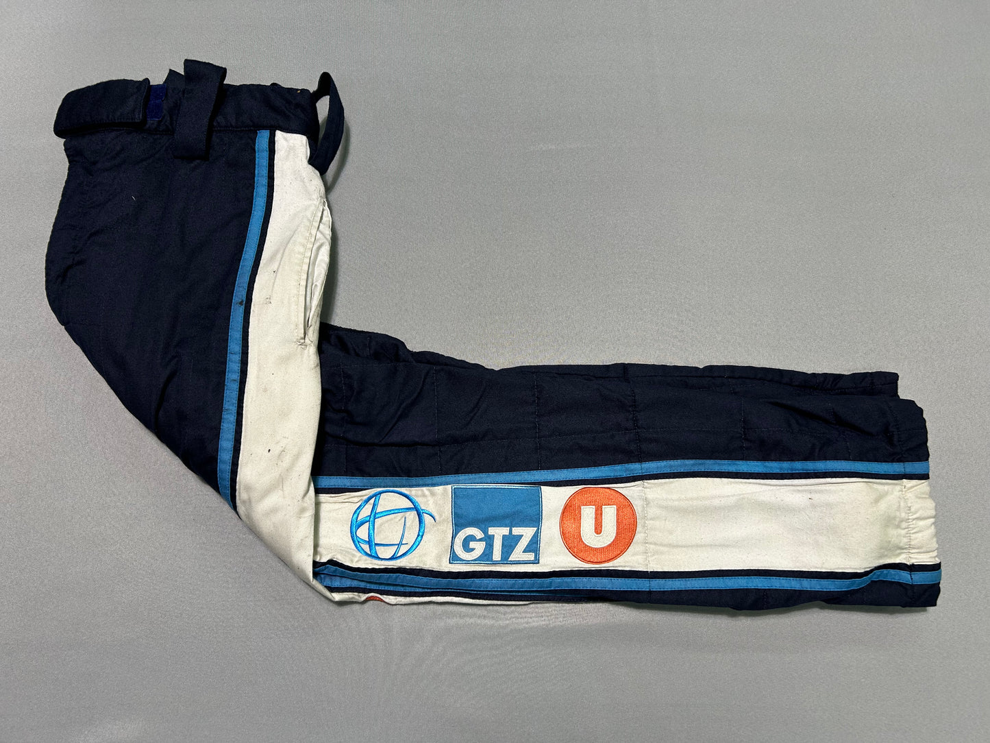 Dean Thompson #40 2022 WWEX Globaltranz Nascar 2 Piece Crew Firesuit C-48 W-36 L-32