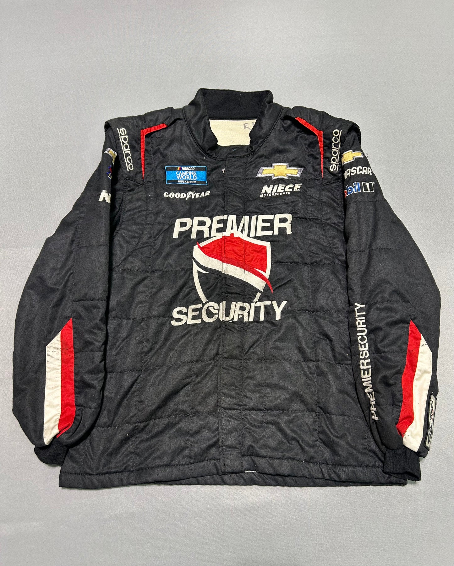 Carson Hocevar #42 2022 Premier Security Nascar 2 Piece Crew Firesuit C-48 W-40 L-32