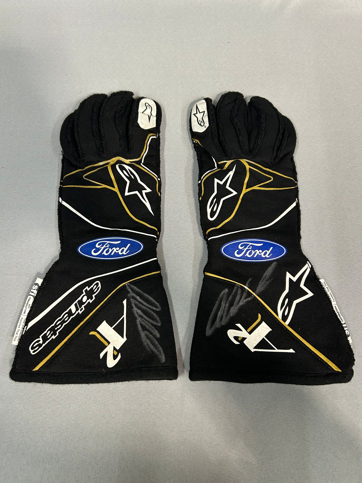 Aric Almirola #10 2023 Autographed Smithfield Nascar Driver Gloves