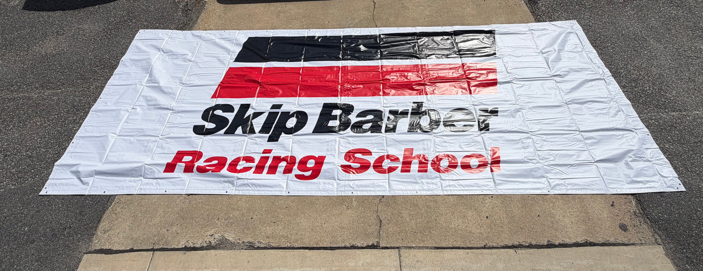 Skip Barber Racing School SRX Series Trackside Sponsor Vinyl Banner