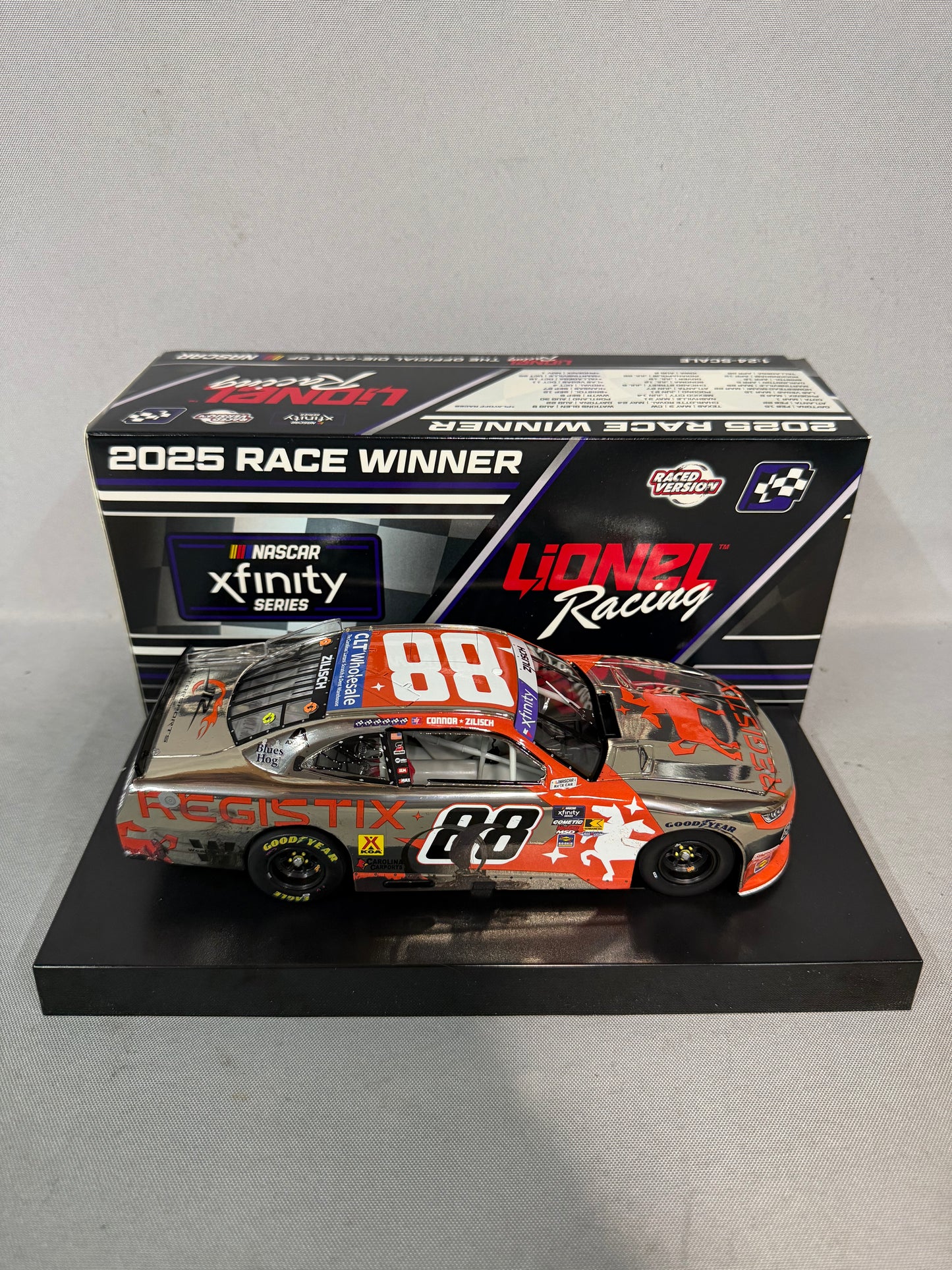 Connor Zilisch #88 2025 Watkins Glen Win Registix Color Chrome Nascar Diecast