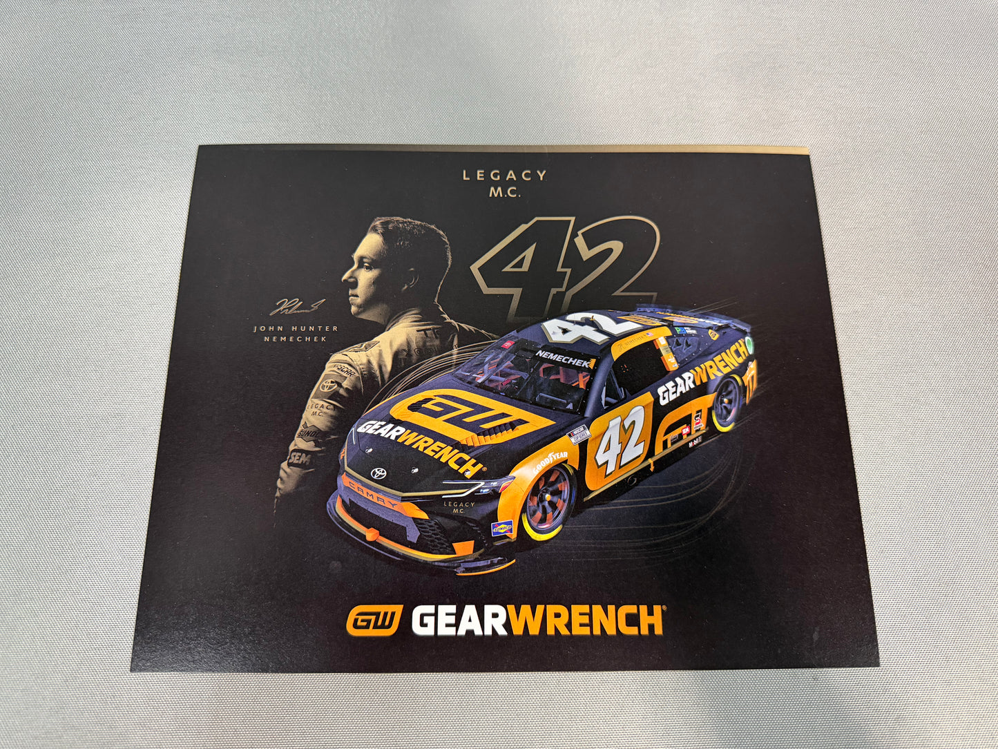 John Hunter Nemechek #42 2024 Gearwrench Nascar Hero Card