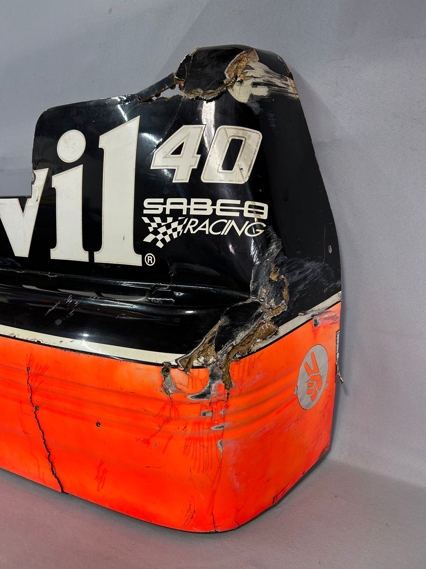 Kenny Wallace #40 Dirt Devil Autographed Nascar Rear Bumper
