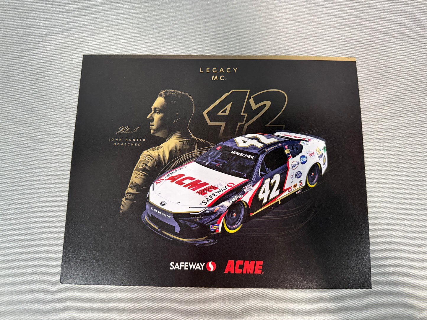 John Hunter Nemechek #42 2024 Safeway Acme Nascar Hero Card