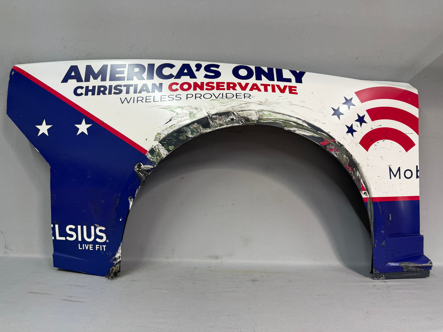 Ty Dillon #10 2026 COTA Patriot Mobile Nascar Quarter Panel