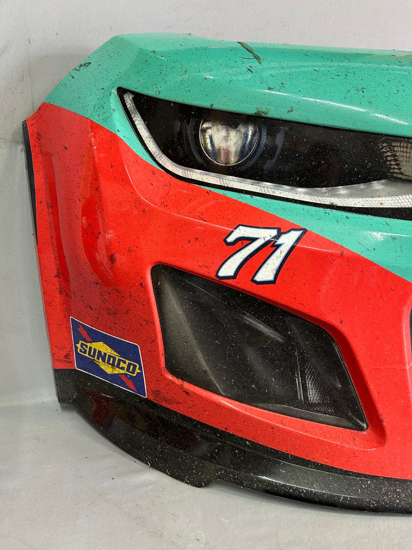 Michael McDowell #71 2025 Michigan Delaware Life Nascar Front Nose