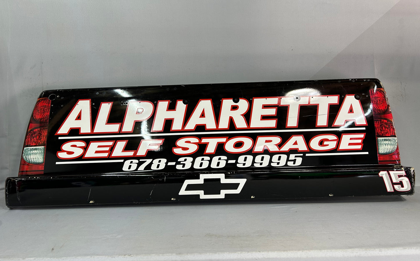 Shane Hmiel #15 Alpharetta Self Storage Nascar Rear Bumper