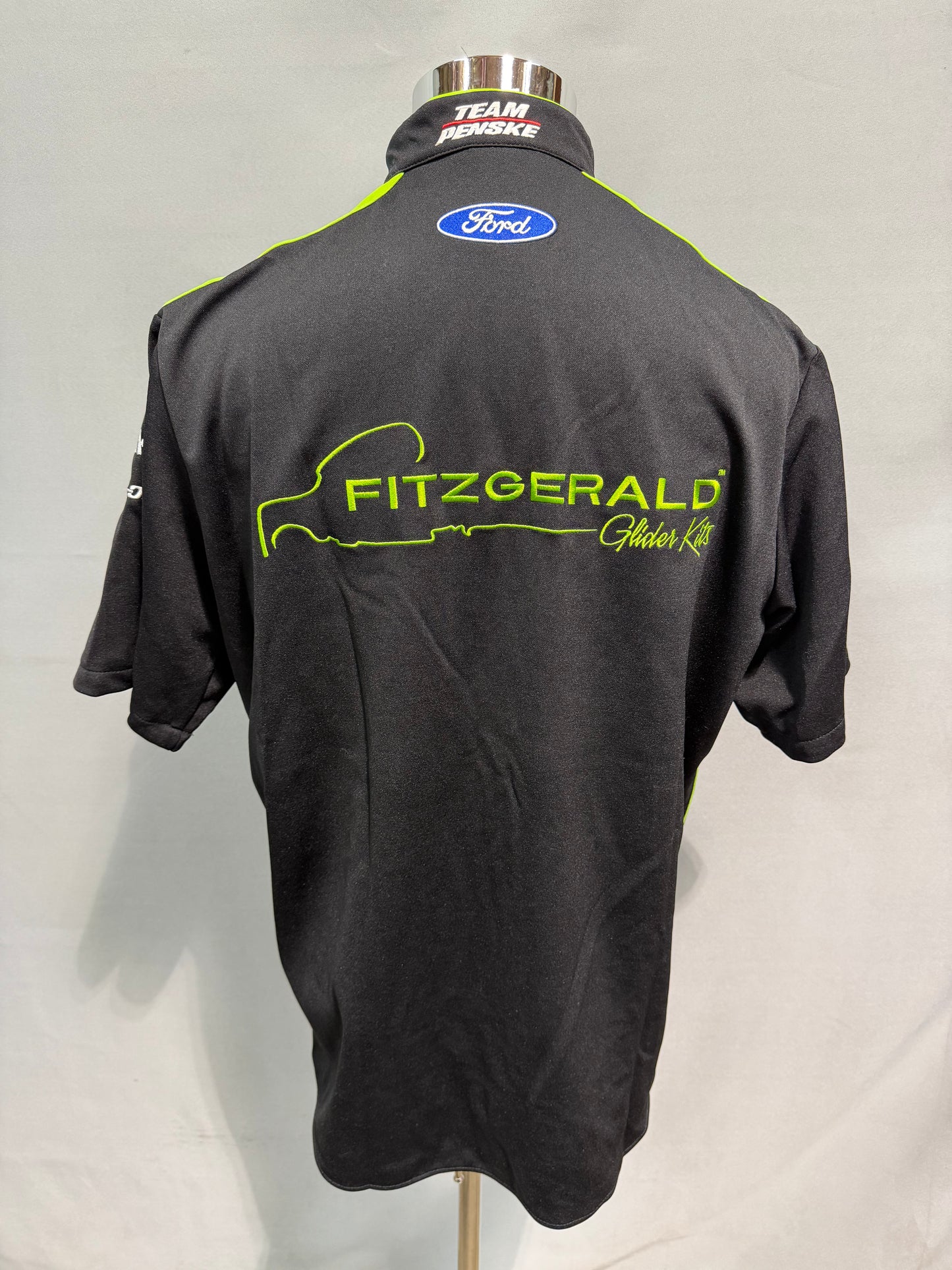 Ryan Blaney #22 2017 Fitzgerald Nascar Crew Shirt Size Large