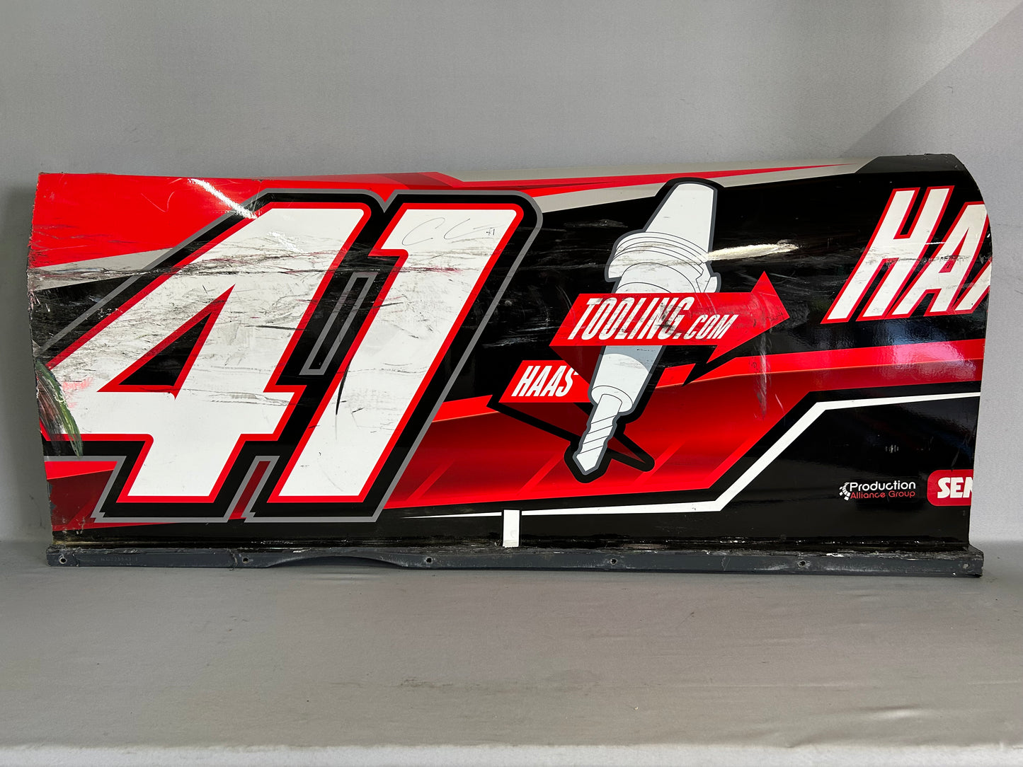 Cole Custer #41 2025 Autographed Haas Tooling Nascar Door Panel